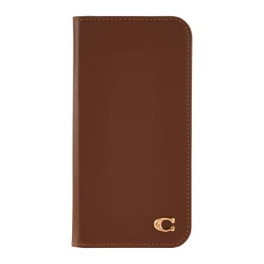 Coach | Leather Folio Case iPhone 16 Pro - Hazelnut | 15-13367
