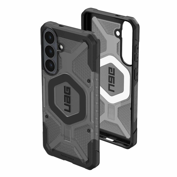 UAG | Pathfinder Rugged Case Clear w/Magnets for Samsung Galaxy S26 FE - Ash/Black | 214567113140
