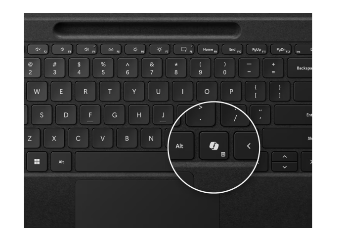 Microsoft | Surface Pro Flex Keyboard Bilingual Commercial  (Copilot Key) - Black | ZRA-00002