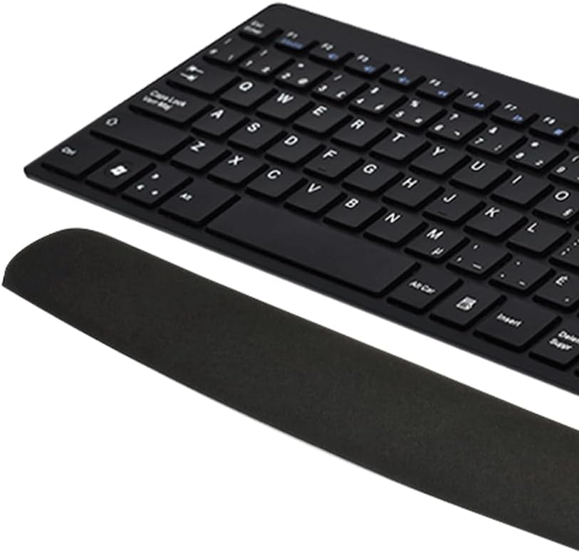 Nu-Tone | Anti-Slip Wrist Rest Pad Black Silicone Dimensions : 17.3 x 2.4 x 0.98 - Black | WS200