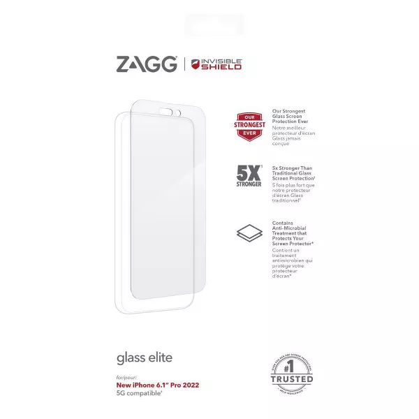 //// ZAGG | InvisibleShield Glass Elite for iPhone 14 Pro - Clear | IS-200109941
