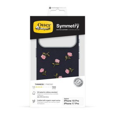 Otterbox | Symmetry Cactus Leather iPhone 18 Pro/17 Pro Embroidery MagSafe Case - Manor Bloom | 77-001349