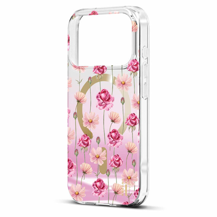 Ideal of Sweden | Mirror MagSafe Case for iPhone 18 Pro Max/17 Pro Max - Rose Blush Flora l| IDMRCMSI2667P603
