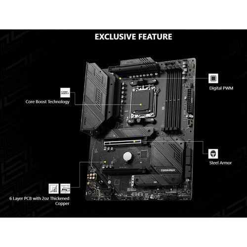 MSI | Motherboard MAG B650 TOMAHAWK WIFI AM5 ATX - Black | B650TOMAHAWKWIFI