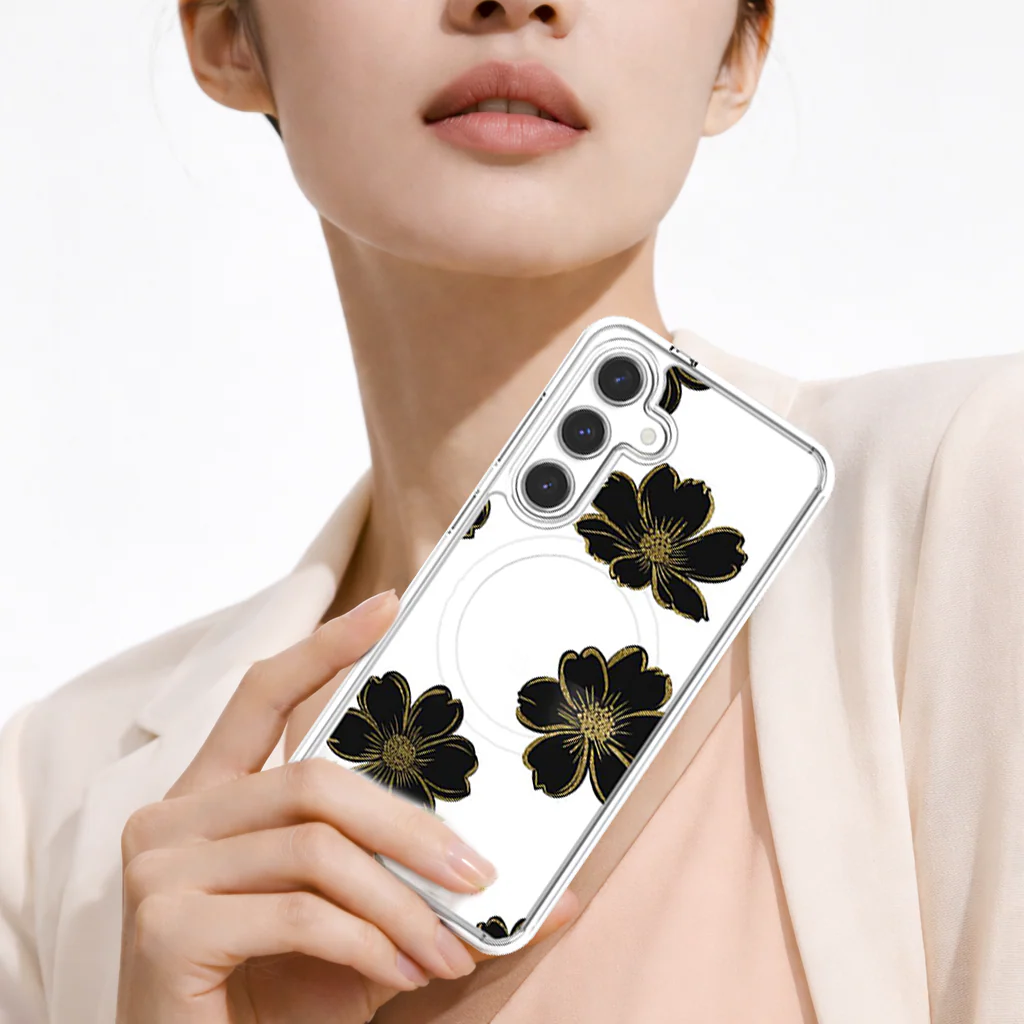 Caseco | Case for Samsung S26 - Black Flower | ED24F3-BF