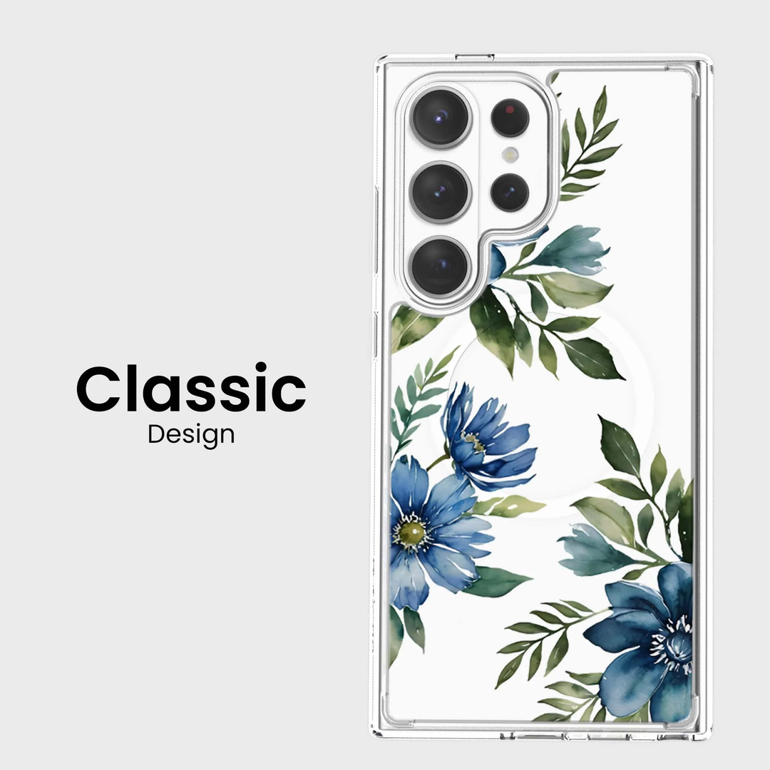 Caseco | Case for Samsung S26 Ultra - Blue Floral | ED24F4-FL
