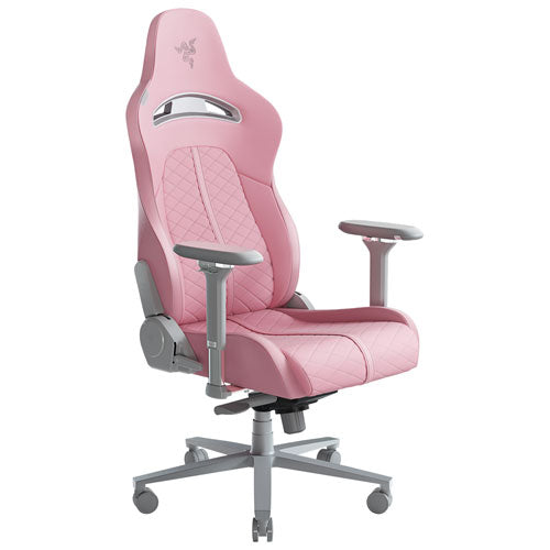 Razer | Enki Ergonomic Faux Leather PC Gaming Chair - Quartz | RZ38-03720200-R3U1