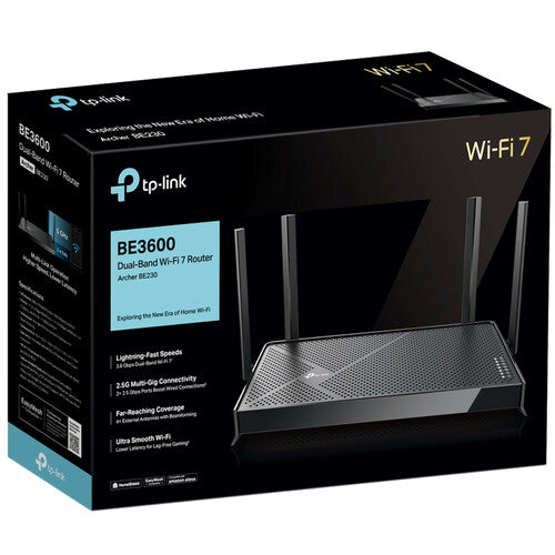 TP-Link | Archer BE3600 Dual-Band Wi-Fi 7 Router BE230