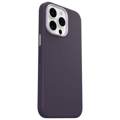Otterbox | Symmetry Cactus Leather w/MagSafe case iPhone 15 Pro - Purple (Plum Luxe) | 15-12619