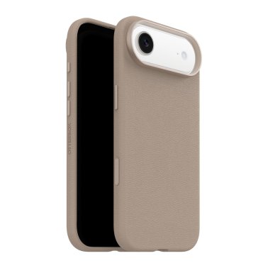 OtterBox | Symmetry Cactus Leather w/MagSafe iPhone 17 Air + Camera Control Case - Grey Comfort | 77-99040