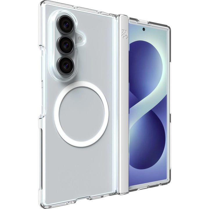 ZAGG | Graphene Crystal Palace Snap Case Samsung Galaxy Z Fold 8 Ultra - Clear | 702322531