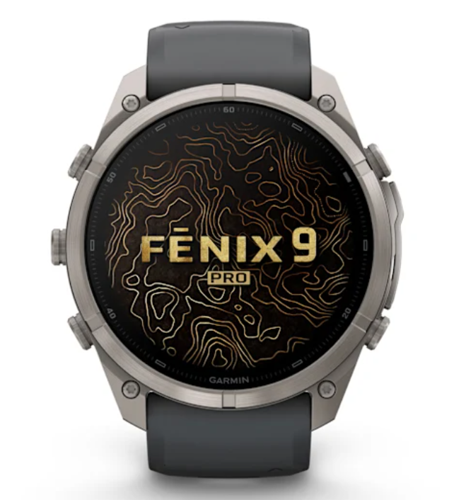 Garmin | fenix 9 Pro – 51 mm with Graphite/Black Silicone Band - Titanium | CE010-04337-25