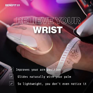 DeltaHub | Carpio G2.0 Mouse Wrist Pad Right / Large / Black | GCR-L-BL-R