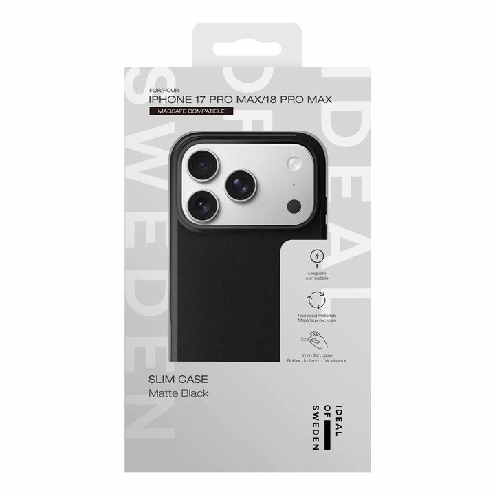 Ideal of Sweden | Slim MagSafe Case for iPhone 18 Pro Max/17 Pro Max - Matte Black | IDSLCMSI2667P28