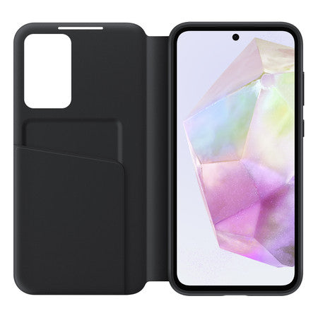 Samsung | OEM Galaxy A35 5G Smart View Wallet Case - Black | 120-8157