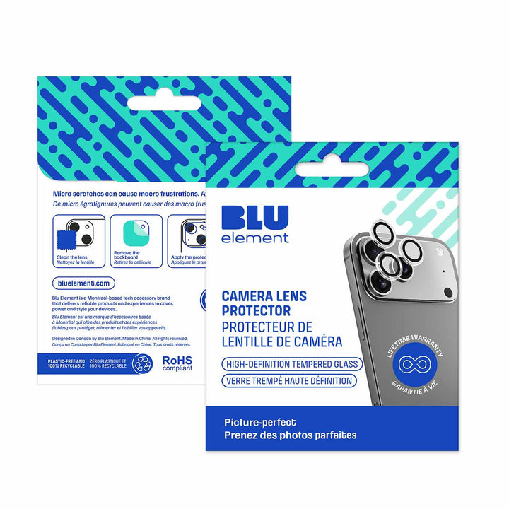 Blu Element | Invisible 1 by 1 Lens Protector iPhone 17 Pro /Pro Max | BELPIP17P17PM