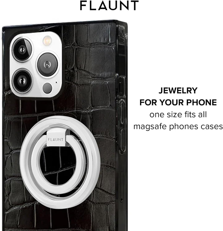 FLAUNT | Magnetic Ring Stand - Silver | FT057186