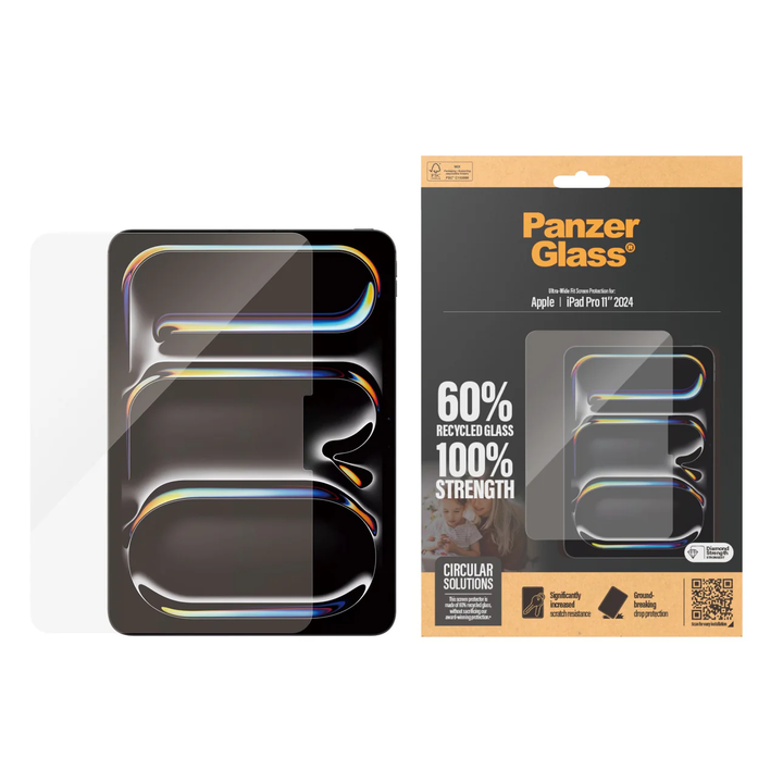 Spigen | Crystal Hybrid Pro for iPad Pro 11" 5th Gen M4 (2024) - Black  | SGPACS07760