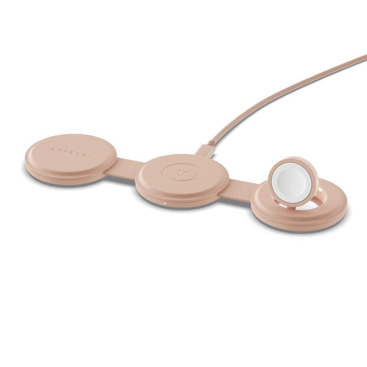 Satechi | OntheGo 3-in-1 Wireless Charger - Desert Rose | ST-QTG31R