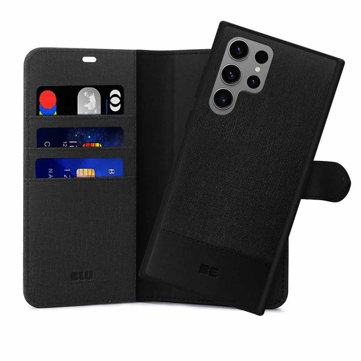 Blu Element | Folio 2 in 1 Wallet Case Samsung Galaxy S24 Ultra - Black | 120-7836