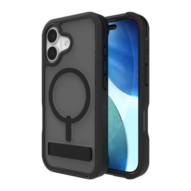 ZAGG | Graphene Rainier Snap Kickstand iPhone 17 Case - Smoke Black | 702319172