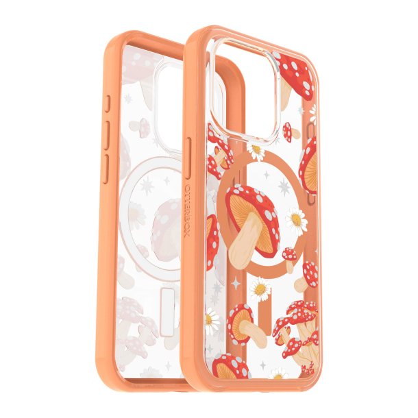 Otterbox | Symmetry w/ MagSafe Clear Series Case iPhone 15 Pro - Orange (Fungi) | 15-11555