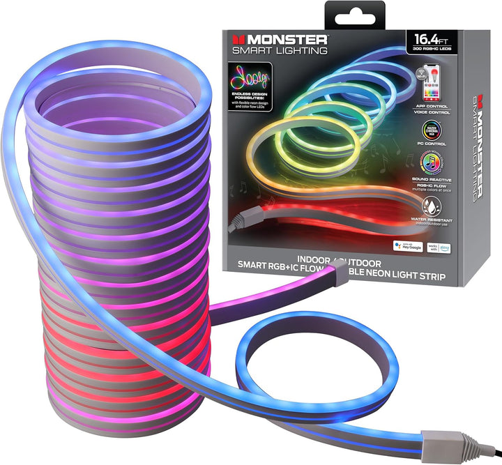 Monster | Smart Neon Color Flow Light Strip 16.4ft | MOW7-1005-ICM