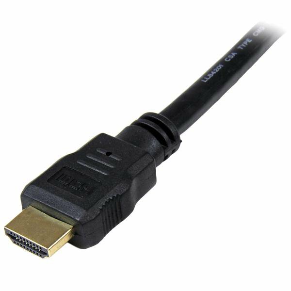 StarTech | Flat High Speed HDMI Cable with Ethernet 10ft / 3m - Black | HDMM10FL