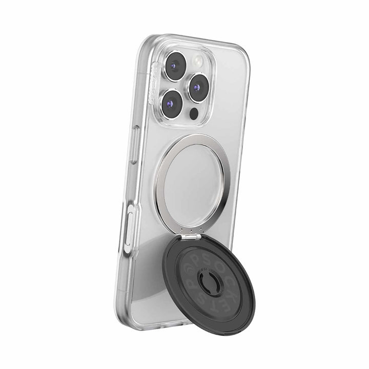 Popsockets | PopGrip Kick Out for MagSafe Round with Adapter - Black |123-0577