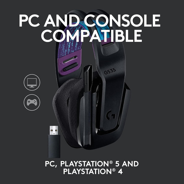 Logitech | Lightspeed Wireless Gaming Headset G G535 PC, PS4, PS5 - Black | 981-000971