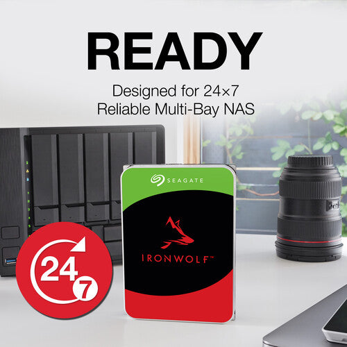 Seagate | 10TB IronWolf 7200 rpm SATA III 3.5" Internal NAS HDD (CMR) | ST10000VN000