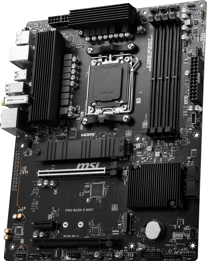 MSI | Motherboard PRO B650-S WIFI B650 AM5 Max128GB DDR5 ATX Retail | B650SWIFI