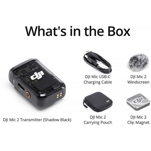 DJI | Mic 2 Transmitter (Shadow Black) | CP.RN.00000328.01