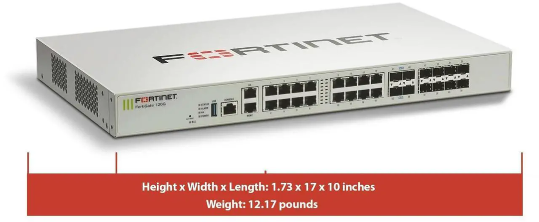 Fortinet | 120G Network Security Appliance Plus 1 Year FortiGuard Unified Threat Protection (UTP) and FortiCare Premium | FG-120G-BDL-950-12