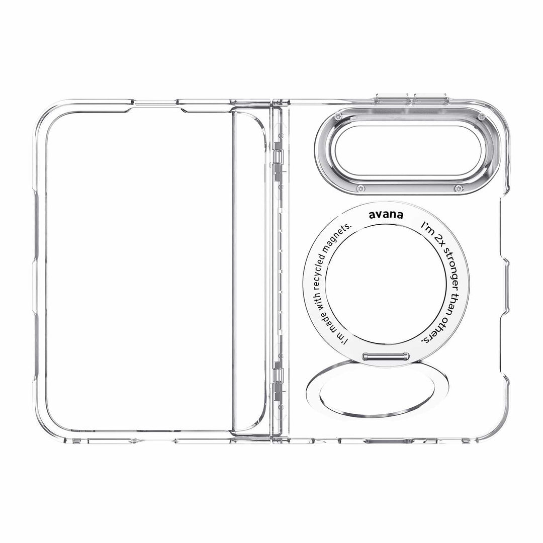 Avana | Tootsie Stand Hinge MagSafe Case iPhone Duo - Ice/ Clear | AP8FAVTSTTRSP