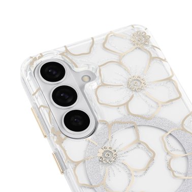 Case-Mate | Floral Gems w/Magnet Case Samsung Galaxy S26 - Gold | CM059854