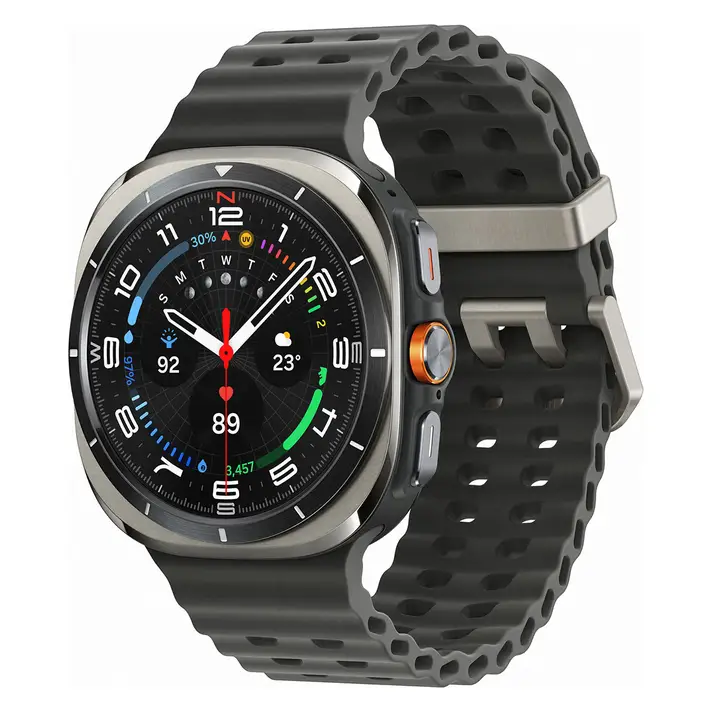 Samsung | Galaxy Watch Ultra (GPS / LTE) 47mm Smartwatch with Heart Rate Monitor - Titanium Silver/Dark Grey | SM-L705FZTAXAC.