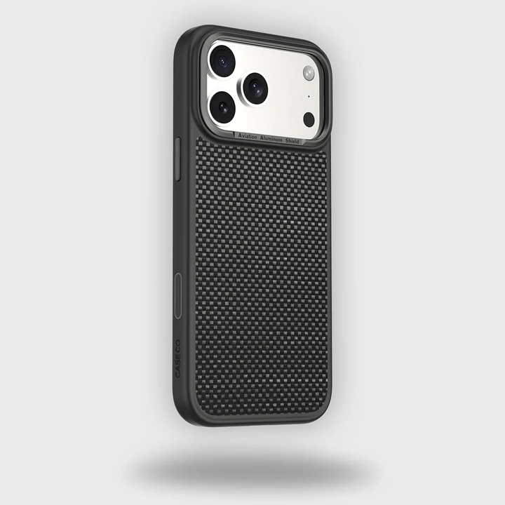 Caseco | Aramid Fiber Weave Pattern iPhone 17 Pro Max Case - Black | C28E8-51