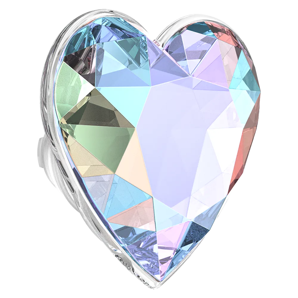 Popsockets | PopGrip for MagSafe Round with Adapter - Iridescent Dichroic Heart | 809056