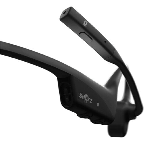 Shokz | OpenComm2 2025 UC with USB-C Dongle Bluetooth Stereo Headset Noise Cancelling Boom Mic with Mute Button Bone Conduction - Cosmic Black | C120-AC-BK-CA-326