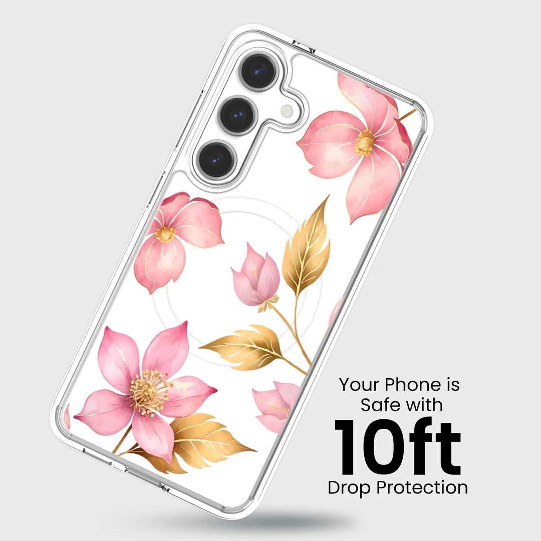 Caseco | Case for Samsung S26 -  Pink Wildflower | ED24F3-PK