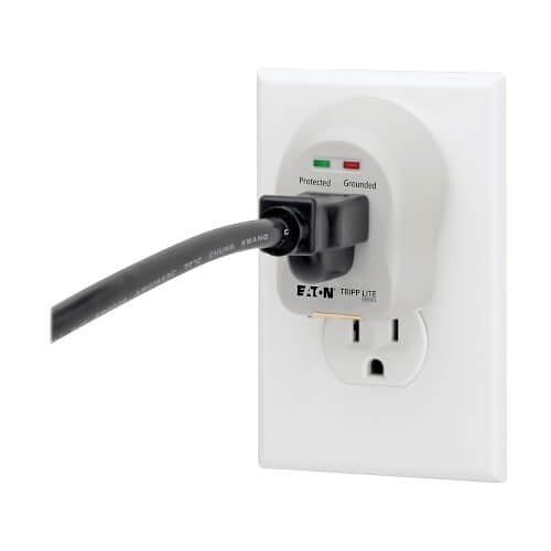 Tripp Lite | SpikeCube Series 1-Outlet Personal Surge Protector - White | SPIKECUBE