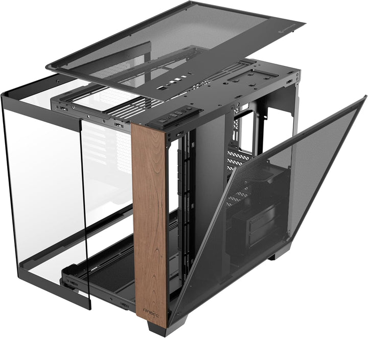 Antec | Curve Wood Full Tower Tempered Glass E-ATX - Black | C8 CURVE WOOD