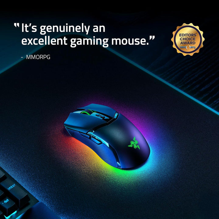 Razer | Cobra Pro Optical Gaming Mouse with Chroma RGB Lighting Wireless - Black | RZ01-04660100-R3U1