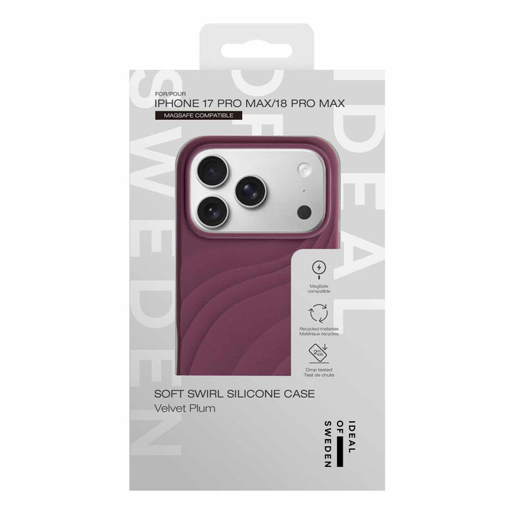 Ideal of Sweden | Soft Swirl MagSafe Case iPhone 18 Pro Max /17 Pro Max - Velvet Plum | IDSSCMSI2667P632