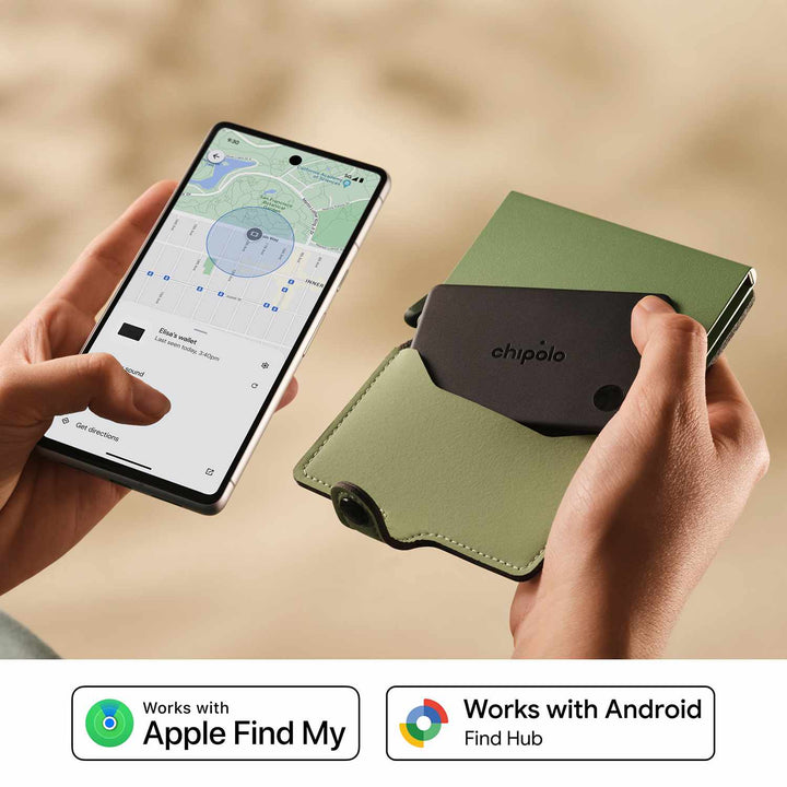 Chipolo | CARD Tracking Tag (Works with Android's Find Hub Device or Apple Find My) - Charcoal | RRF0000001001
