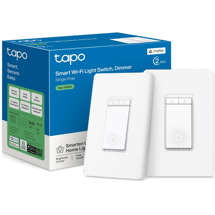 TP-Link | Tapo Smart WiFi Dimmer Light Switch - 2 Pack | S505D(2-Pack)
