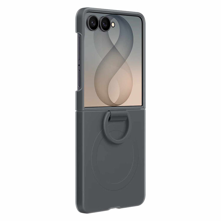 Samsung | Silicone Ring Magnet Case for Samsung Galaxy Z Flip8 - Black  | EFEF776CBEGCA
