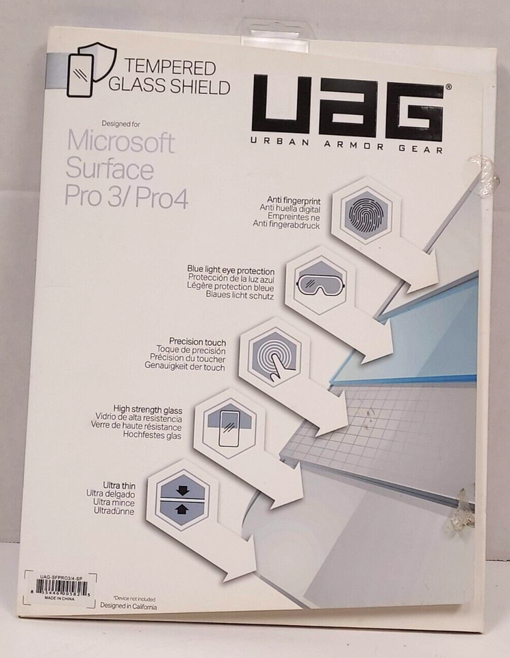//// UAG / Surface Pro 3 / 4 / 5 / 6 / 7 Tempered Glass Screen Protector