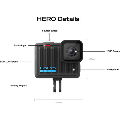 GoPro | HERO Compact Action Camera | GP-CHDHF-131-AT